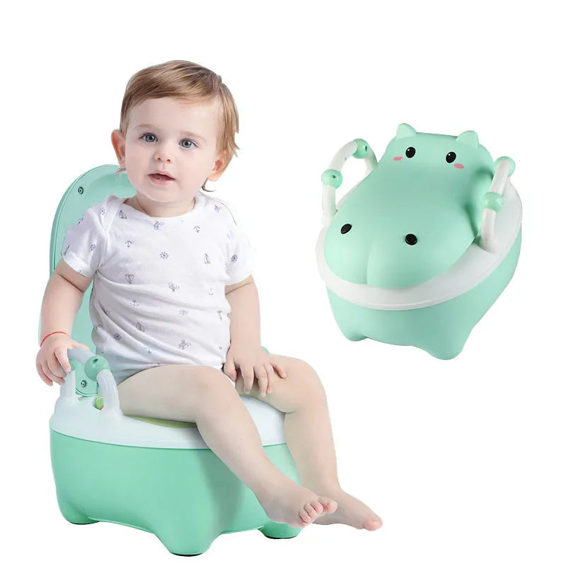 Extra large children's toilet in blue with siphon flush and ground row drainage from Red Head Boat