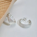 Multi-layer geometric bracelet earrings in gold and silver with stud and clip options