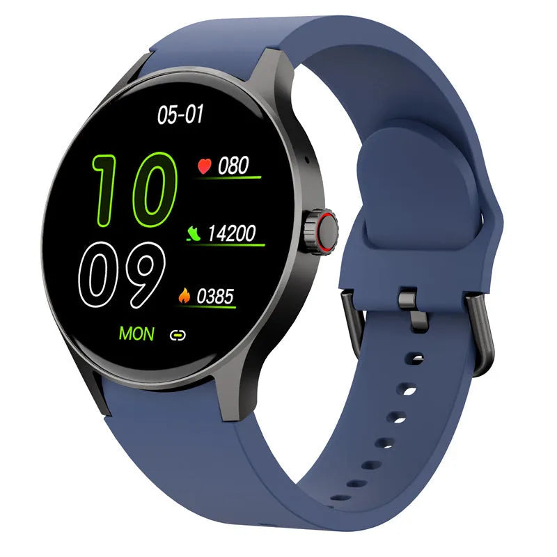 46mm diameter Bluetooth sport watch with 1.43-inch round screen showing display interface