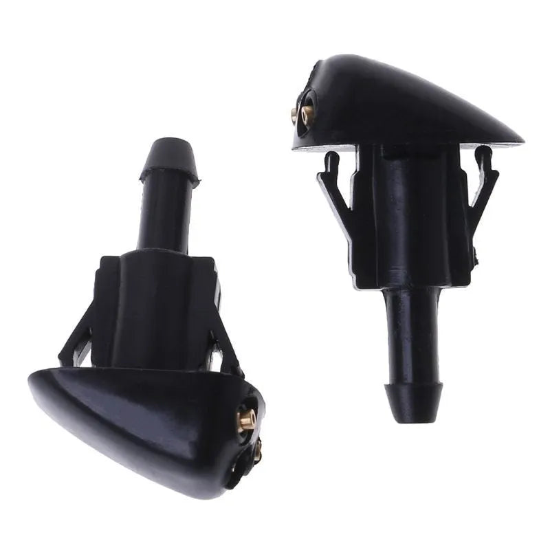 Black Ford 2008-2011 windshield water nozzle with clip-on design for car washer jet replacement