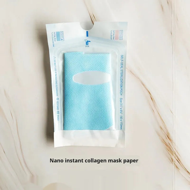 Soluble facial mask tissue Instant Film non-woven fabric individually bagged beauty tool