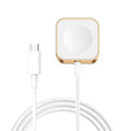Magnetic wireless charger for watch mini in Black standard edition on a surface