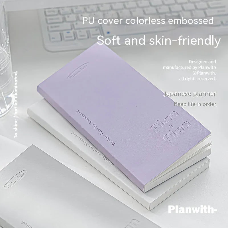 Embossed meter book notebook with 80 pages in five colour options
