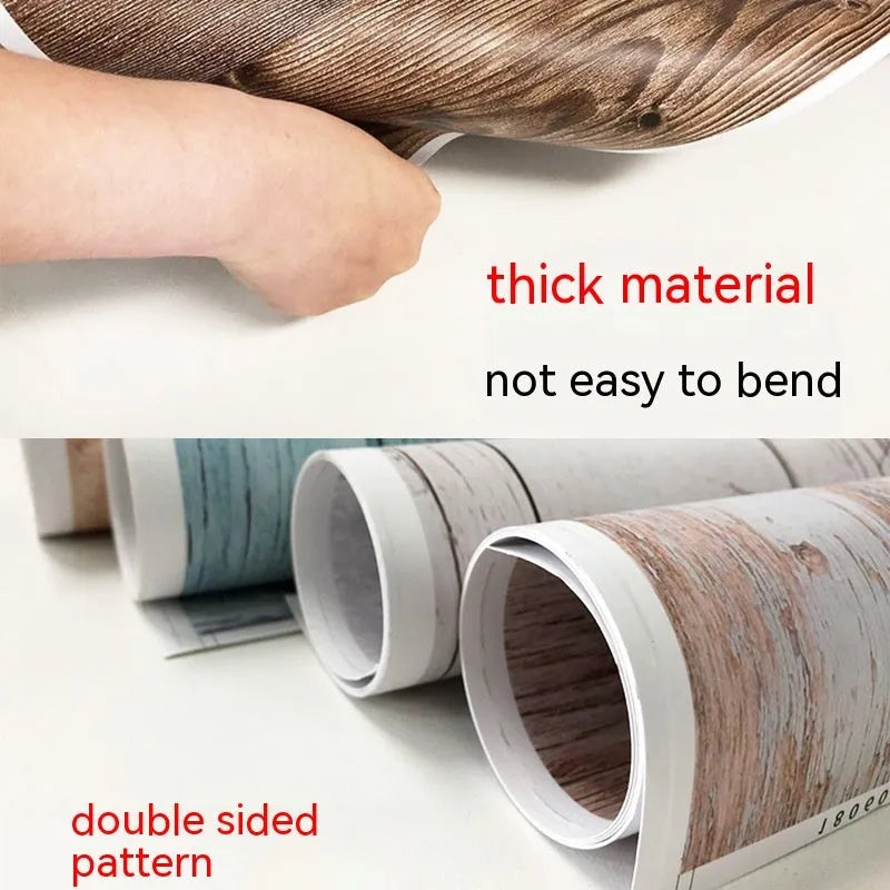 A double-sided marble texture photography background board on a table, showing two different pattern styles.