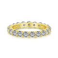 S925 sterling silver ring with geometric round design and white diamond-like stone on light background