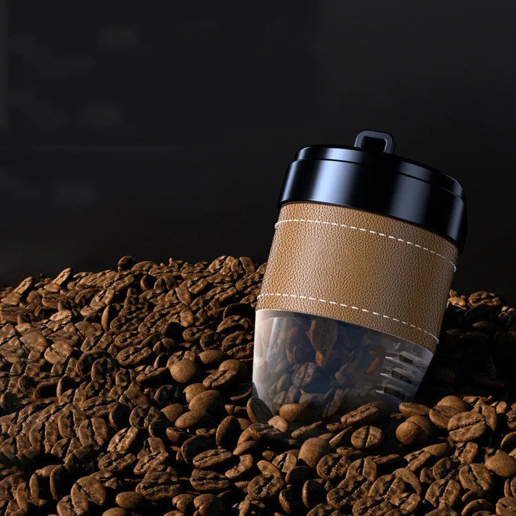 Coffee cup shaped solid car air freshener with coffee beans fragrance for odour removal