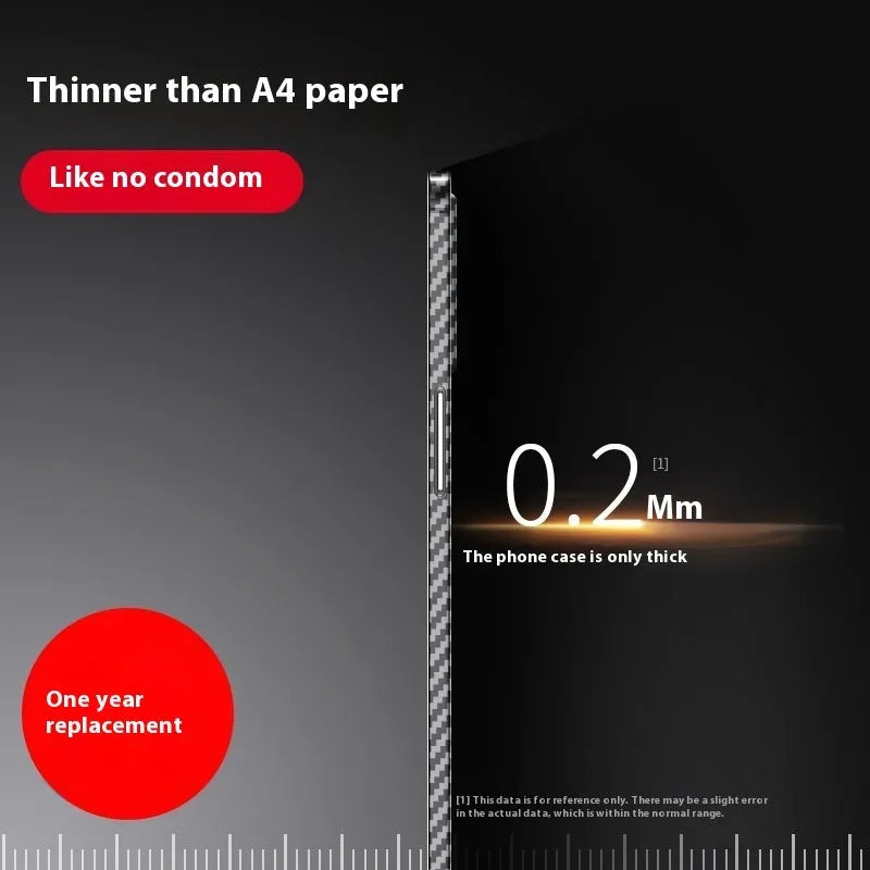 Black carbon fiber pattern ultra-thin PP hard shell phone case for iPhone, anti-fingerprint finish