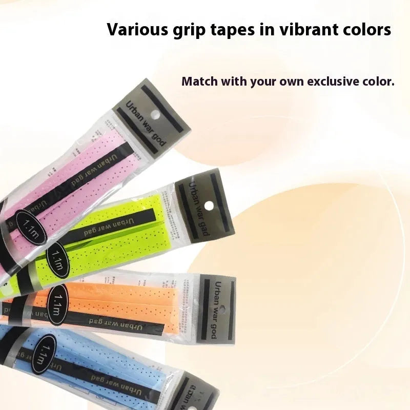 Peak racket grip tape in grey, red or black, non-slip and sweat absorbing, for tennis and badminton handles
