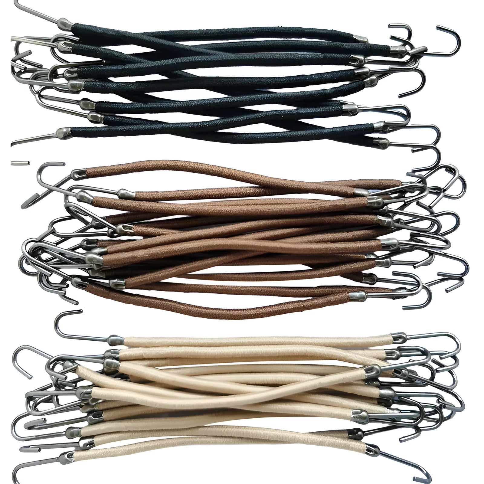 A double hook hair tool for wig making and hair extension weaving.