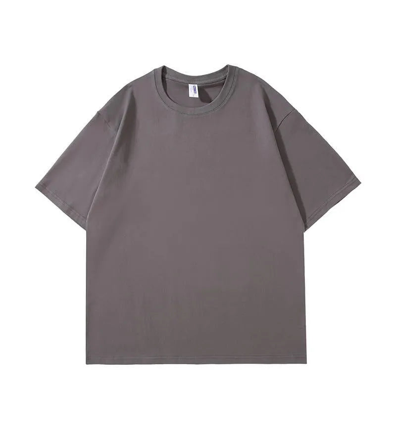 240g heavy cotton t-shirt in multiple colours with short sleeves and loose fit for teenagers