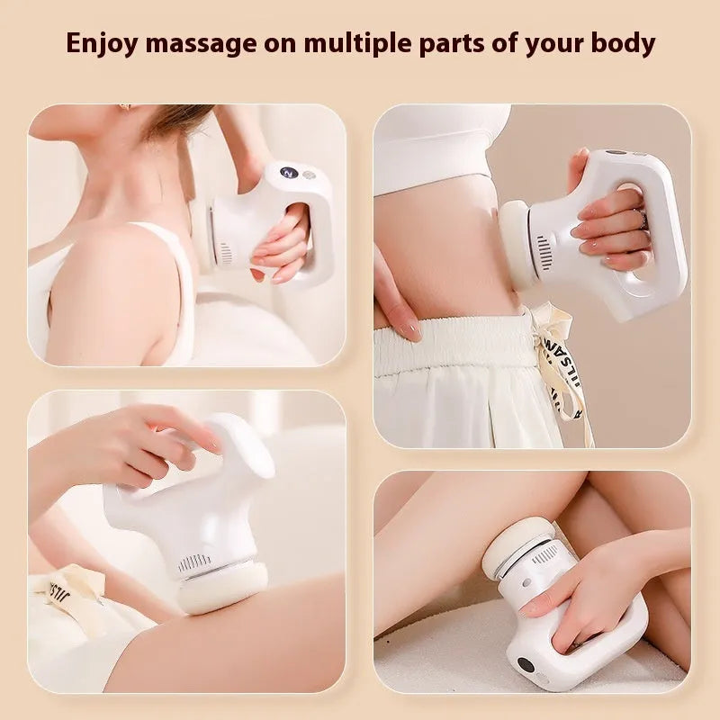 Portable plastic body massage instrument with Type-C charging, 15x8x17 cm, available in multiple colours