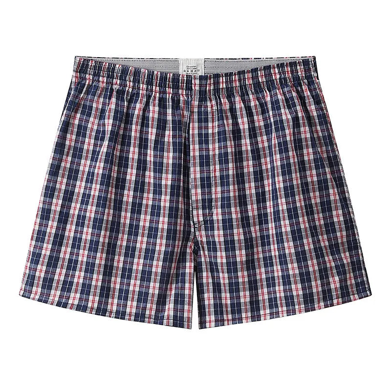 Arrow Pants men's cotton loose boxer shorts mid waist plus size breathable quick dry shaping