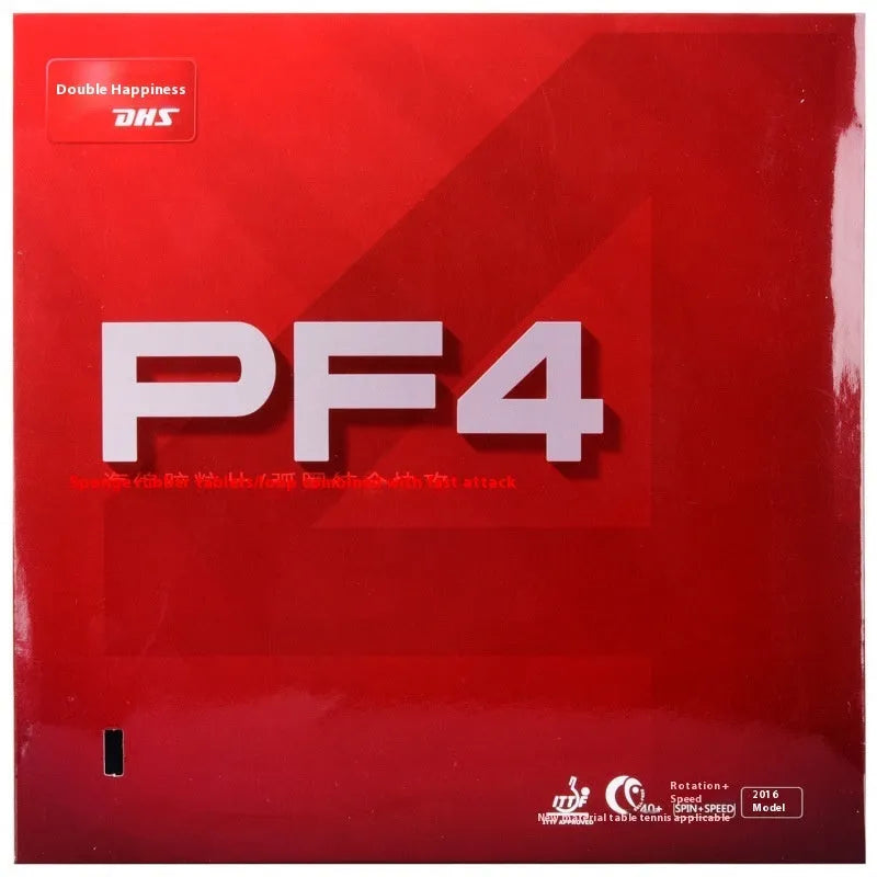 Fast Attack Sticky Classic-50 PF4-50 table tennis racket in red and black, showing anti-rubber surface.