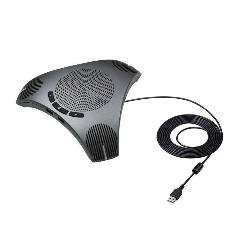Black wired USB microphone, 5W 5V, 203.5x178.6x40mm, for desktop recording and podcast use