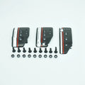 Aluminium alloy manual transmission pedal set with brake, accelerator, and clutch pedals