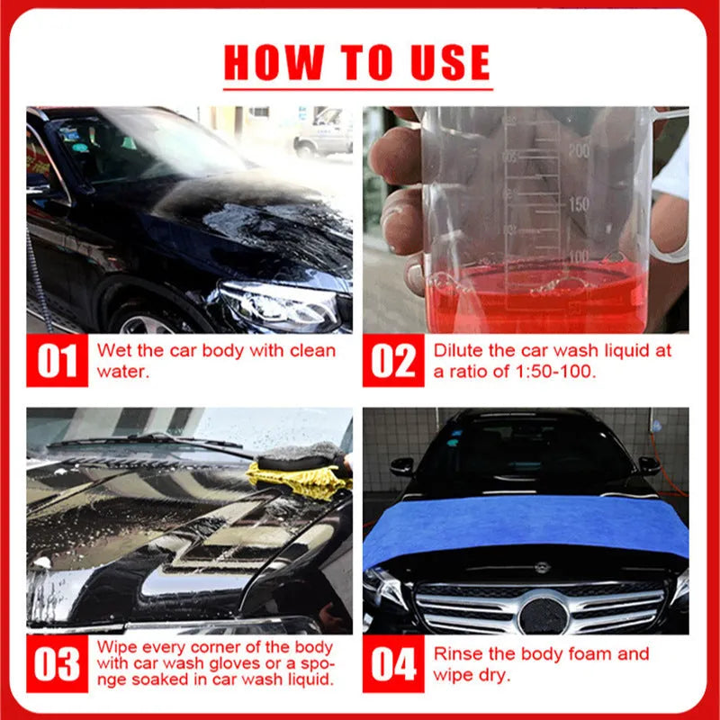 100ml bottle of super concentrated high foam car cleaner spray for decontamination