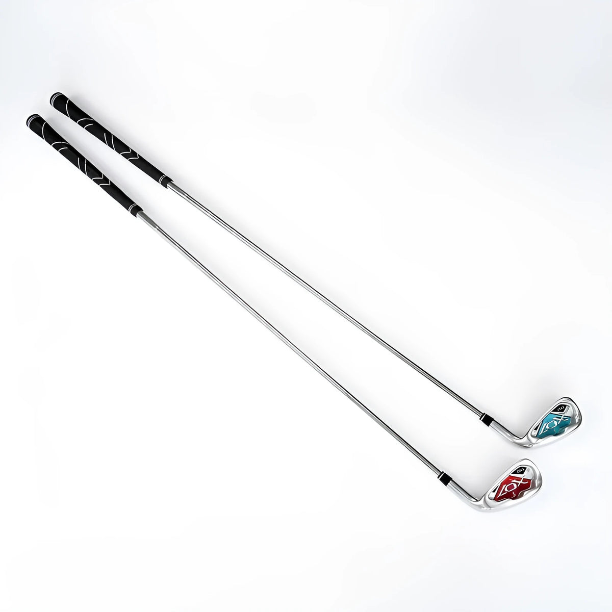 Beginner golf club with carbon or steel shaft in men's red, blue, or women's purple, 940mm length