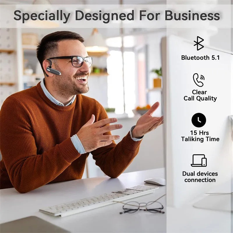 Wireless Bluetooth headset YYK5302 ear-mounted digital display waterproof noise reduction