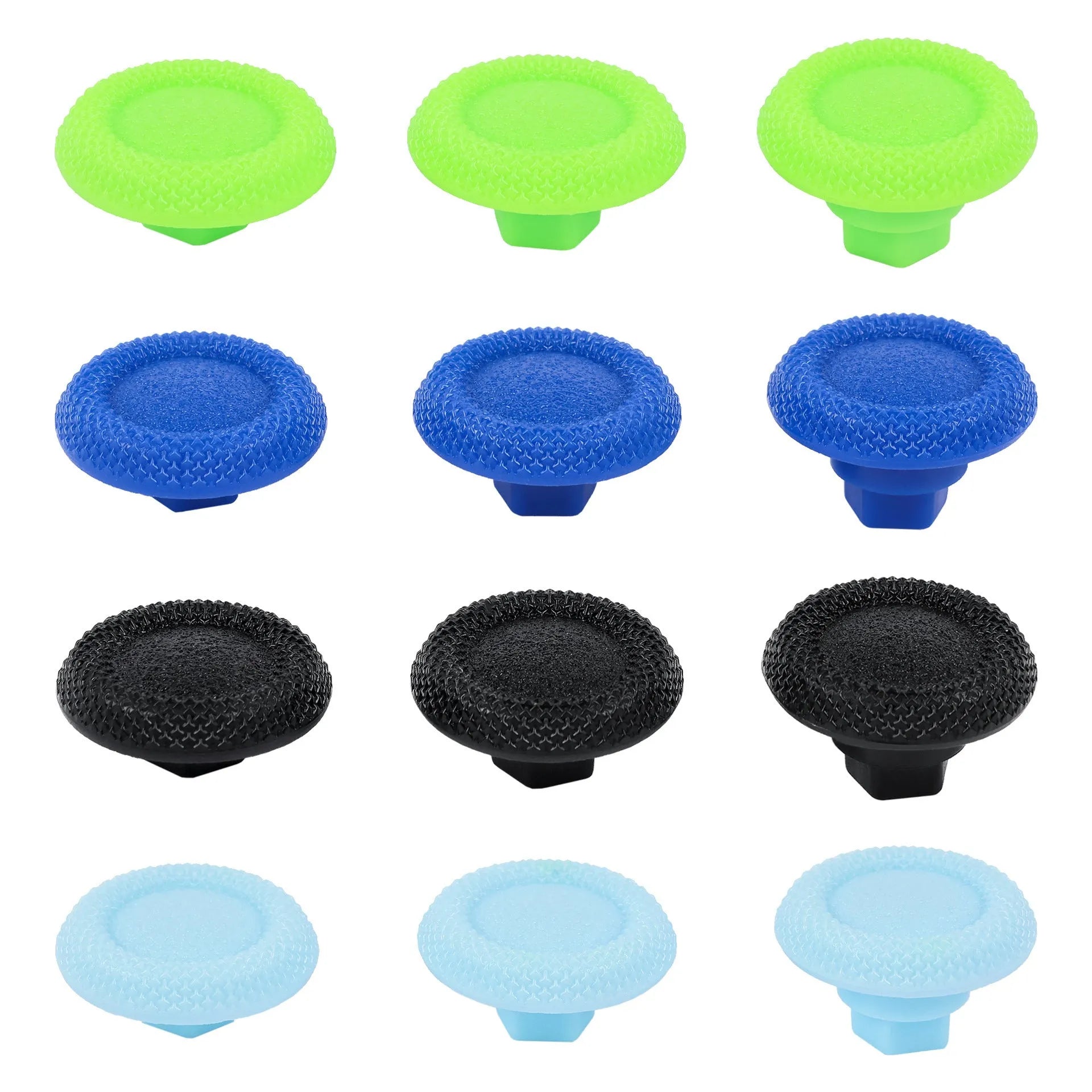 Set of 8 non-slip replacement joystick buttons in various colours for PS4 PS5 Xbox One controllers