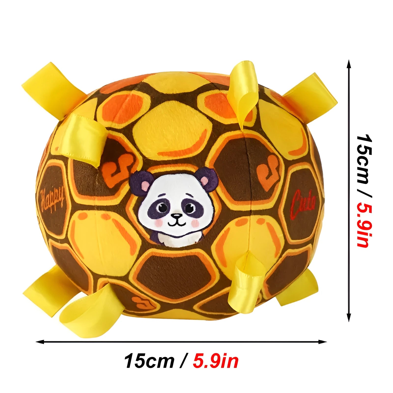 Bite-resistant plush dog toy with bells for aggressive chewers training in three colour options