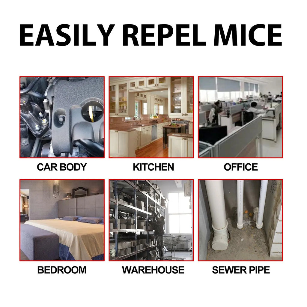 60ml natural rat repellent spray bottle with essential oils including clove, peppermint, camphor and chilli