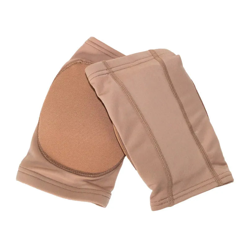 Ballet dance knee pads in black and skin colour options with five size choices for knee protection