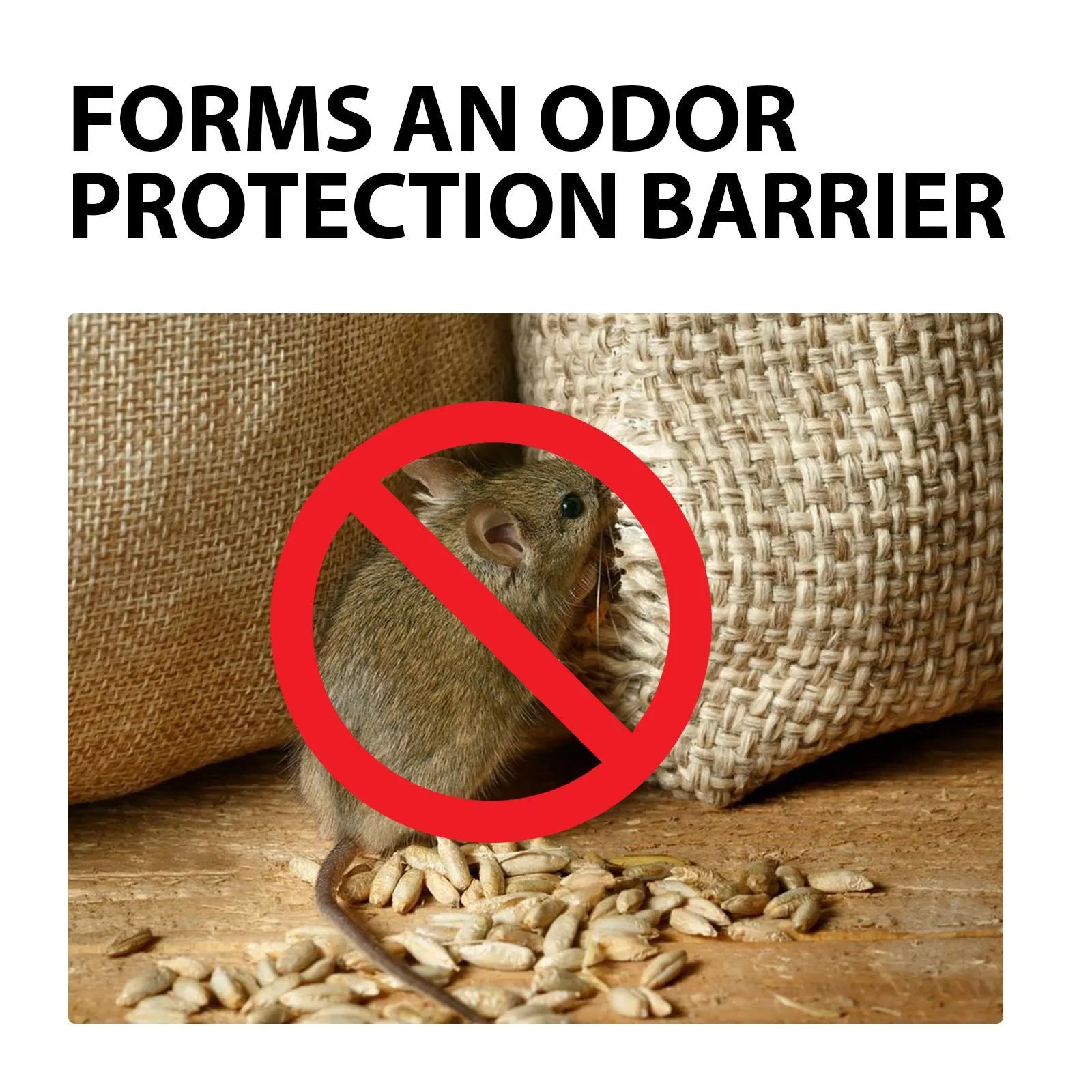 60ml natural rat repellent spray bottle with essential oils including clove, peppermint, camphor and chilli