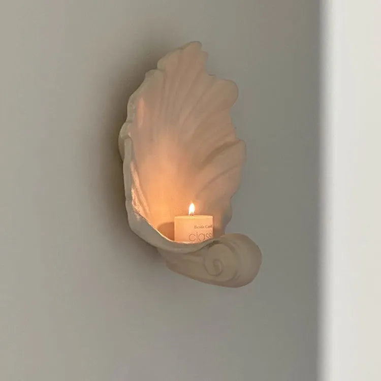White resin simulation shell fruit plate ornament for decorative home display