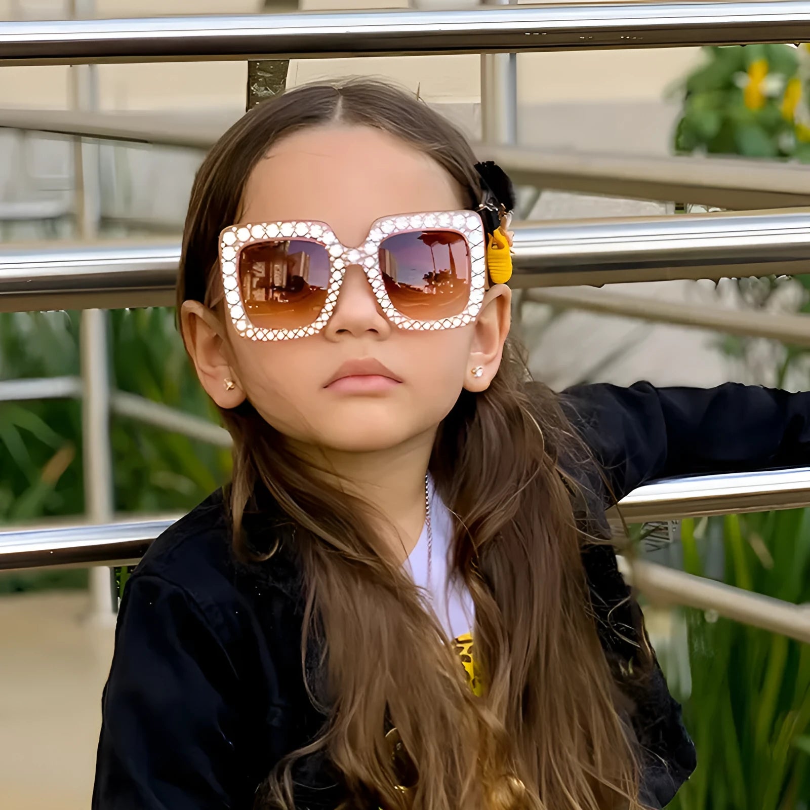 Personality fashion sunglasses in plastic box with multiple frame and lens colour options
