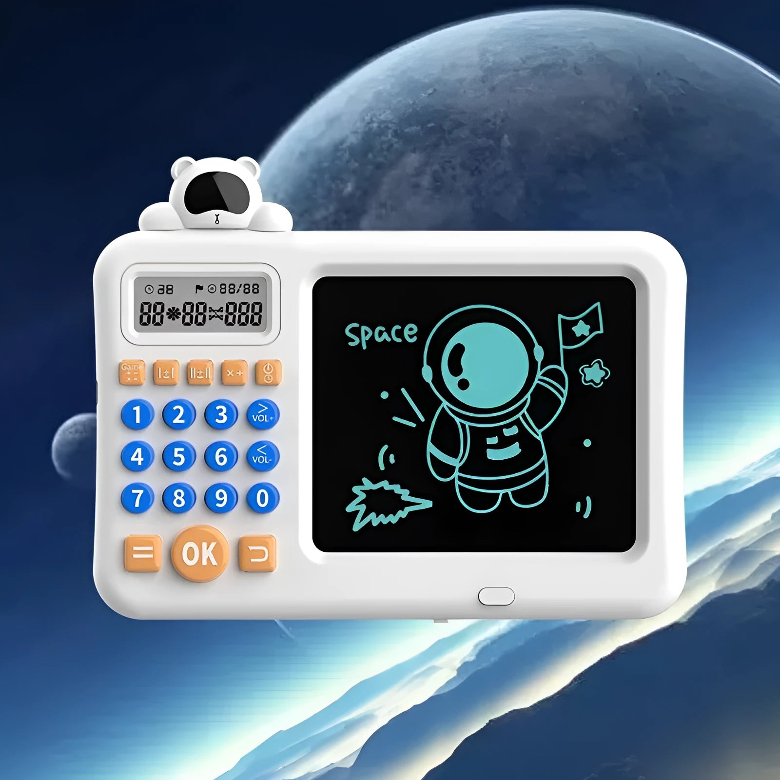 Astronaut English version oral arithmetic training learning machine with ABS casing and rechargeable battery