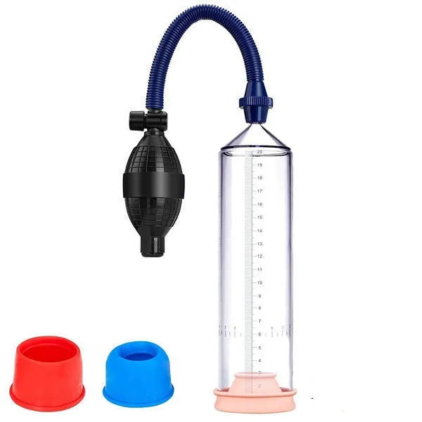 Male exercise machine silicone cover with plastic valve exerciser and accessory components