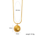Stainless steel fruit-shaped necklace pendant on a 50 cm chain.