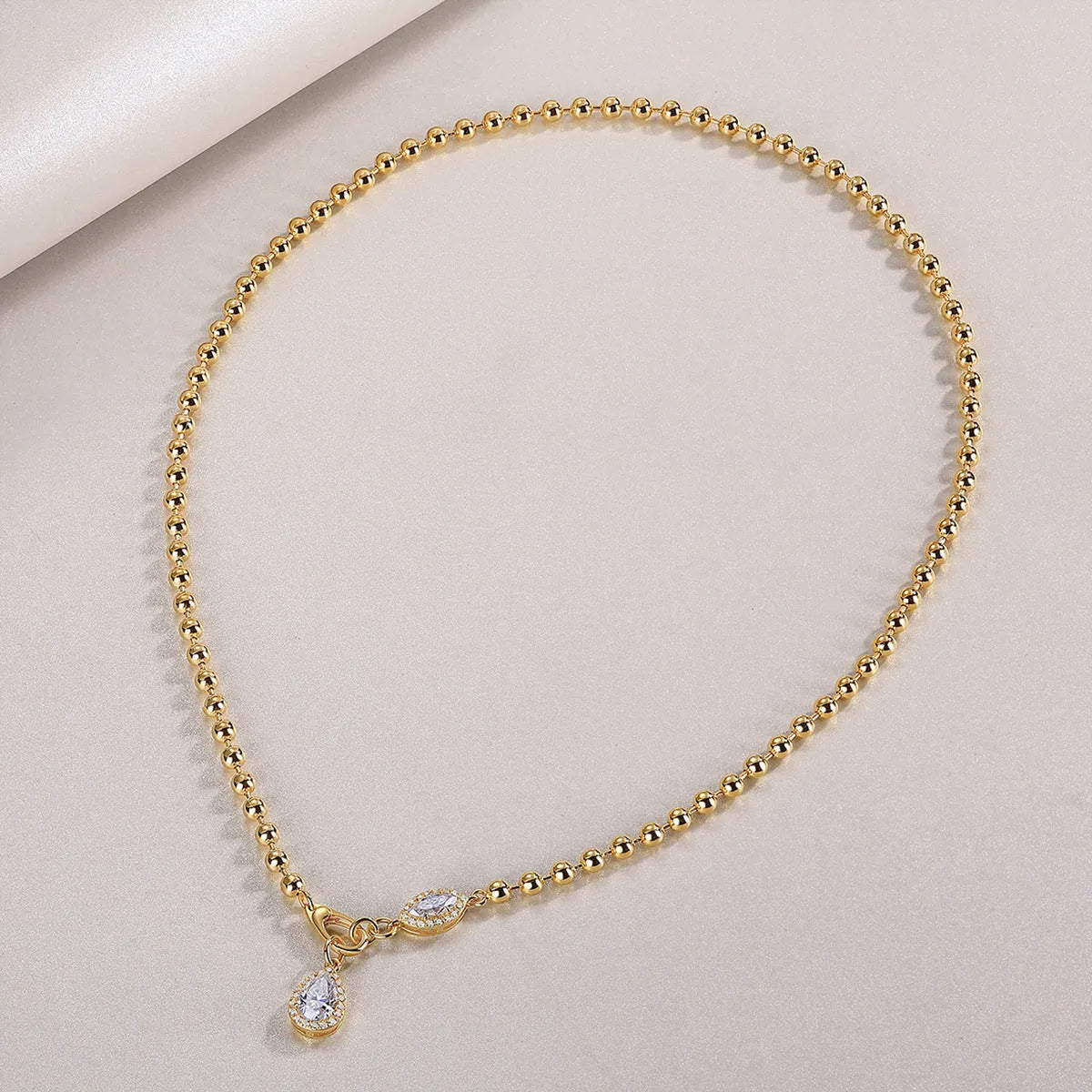 925 sterling silver moissanite necklace for women with adjustable clavicle chain, round geometric pendant, simple high-end style