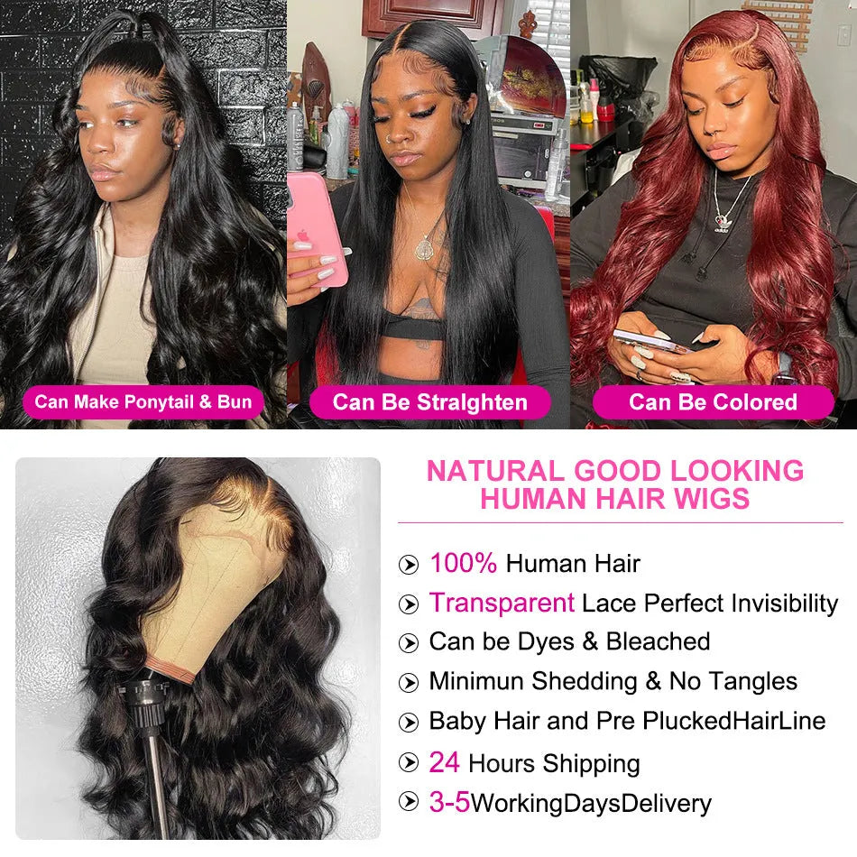 Black synthetic front lace wig with long curly hair and side bangs on a mannequin head.