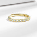 Geometric open mouth ring with diamond tail detail in Korean style, electroplated white gold colour finish