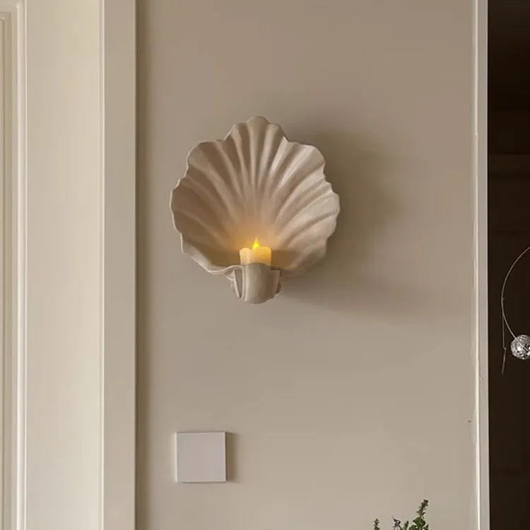 White resin simulation shell fruit plate ornament for decorative home display