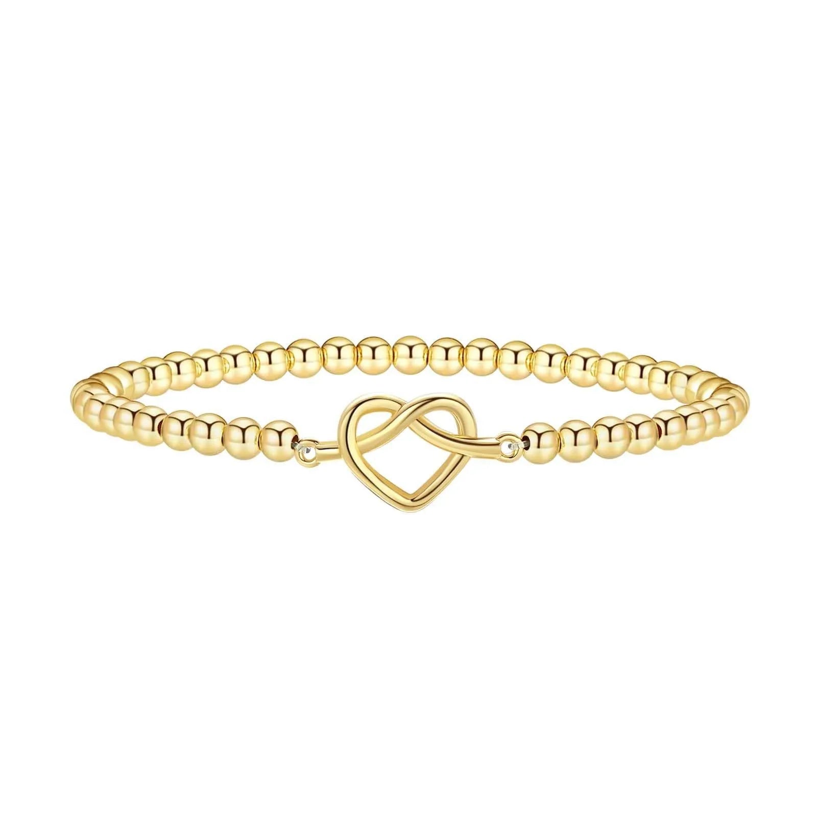 Adjustable stainless steel beaded bracelet with geometric round beads in six colour variations