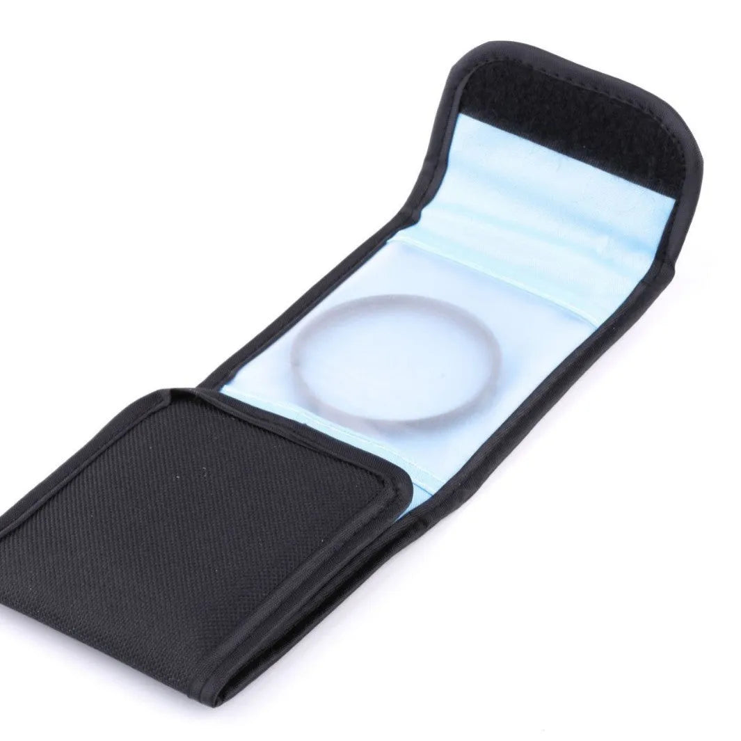 Close-up lenses four-piece set for SLR cameras with nylon bag, various sizes 40.5mm to 82mm