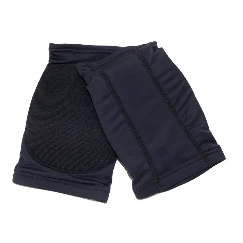 Ballet dance knee pads in black and skin colour options with five size choices for knee protection