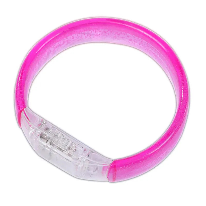 LED luminous hand ring plastic 83x73mm blue light concert bracelet on wrist