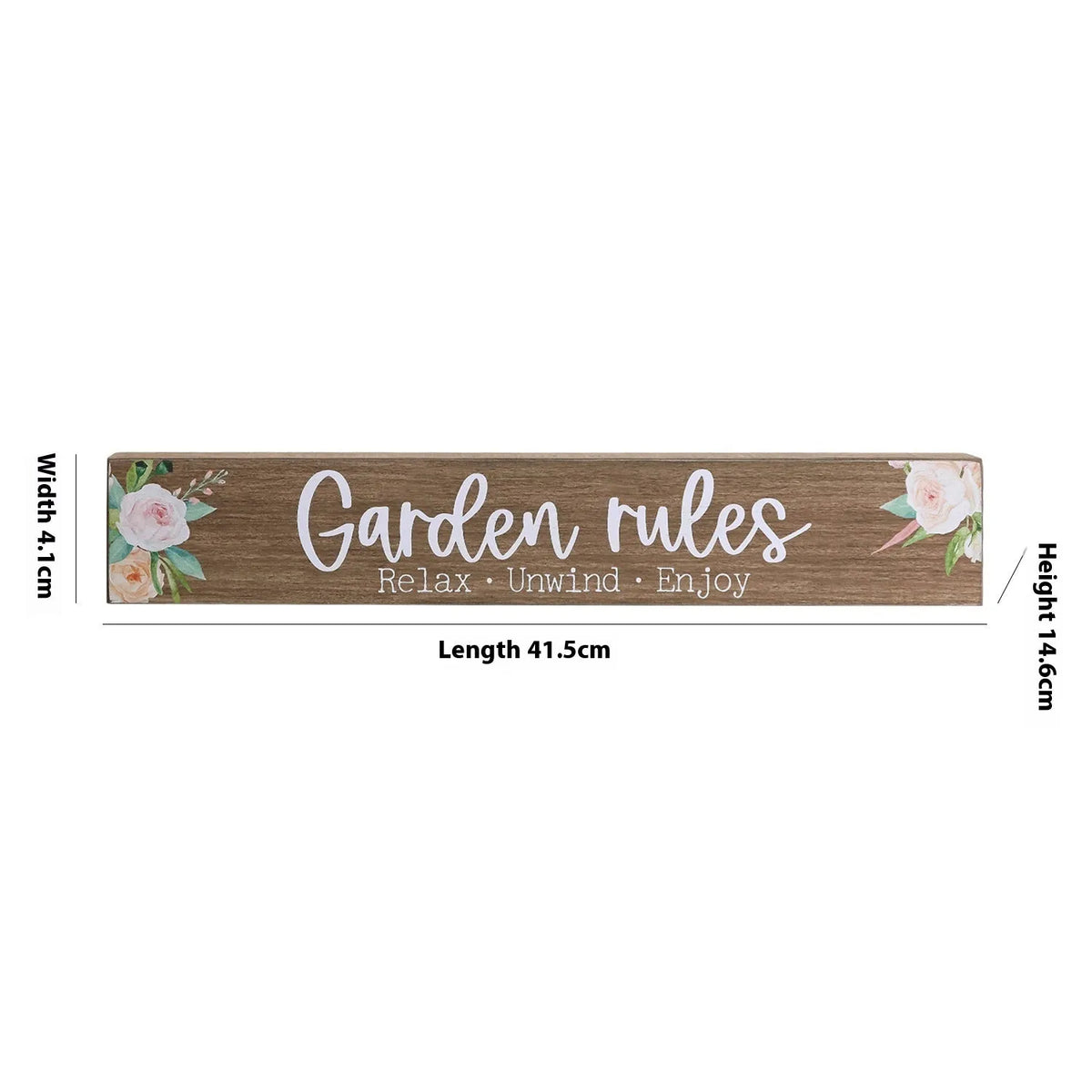 Wooden word plate wall decoration in American country style, available as Style A, Style B or two-piece set