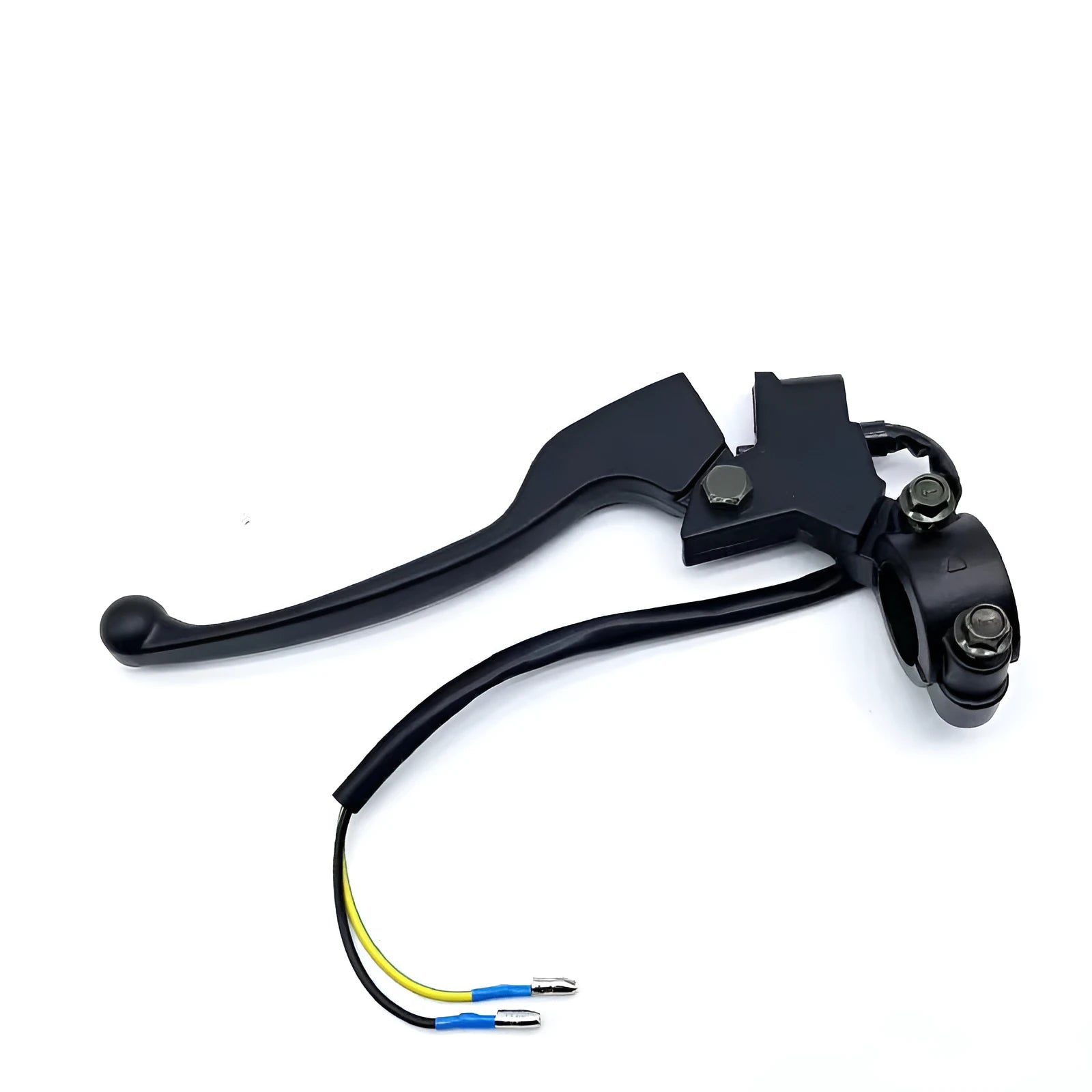 Aluminium alloy brake handle assembly with 22mm thick handle and integrated power off switch line