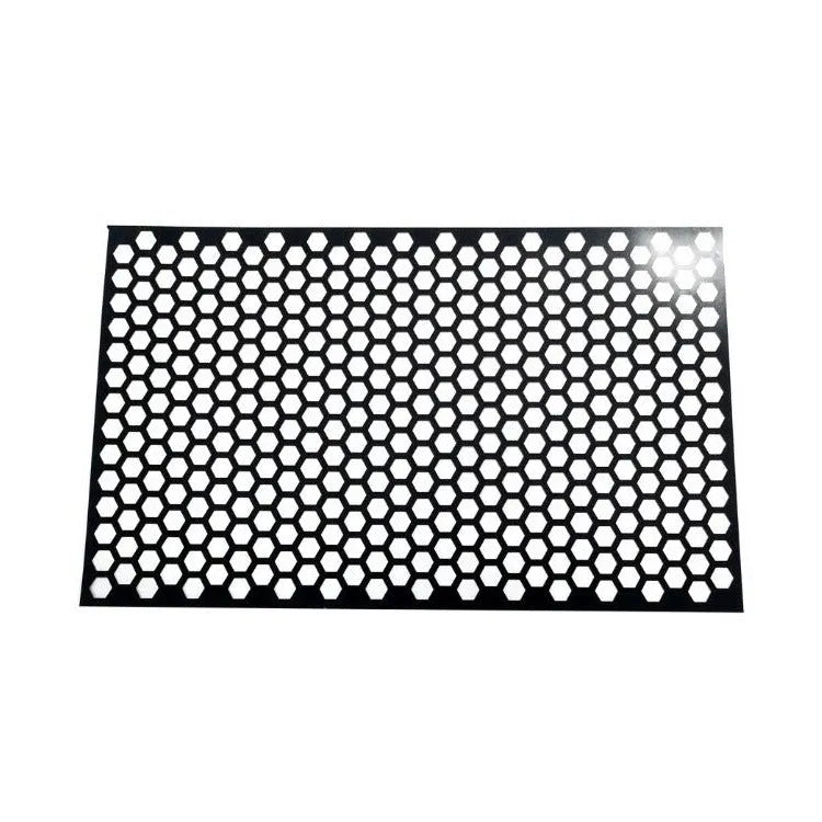 Honeycomb pattern vinyl sticker sheet for car taillights in black, carbon fibre, or colourful finish, 48cm by 30cm.
