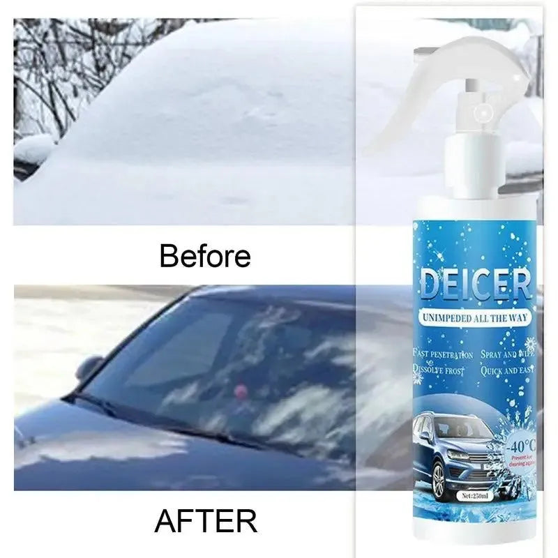 250ml car deicer spray bottle for windscreen frost removal