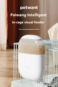 Automatic pet feeder with remote camera, food grade ABS and stainless steel, 240x88x306mm, for hamster rabbit Totoro