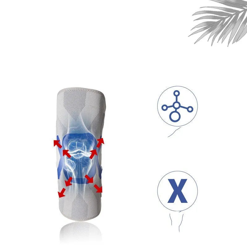Silicone knee pads for men in multiple colours, designed for running and cycling protection.