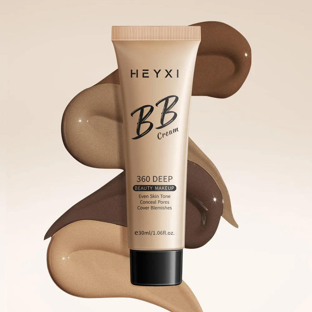 Waterproof sweat-proof BB cream bottle in one of four shades: 01, 02, 03, or 04.