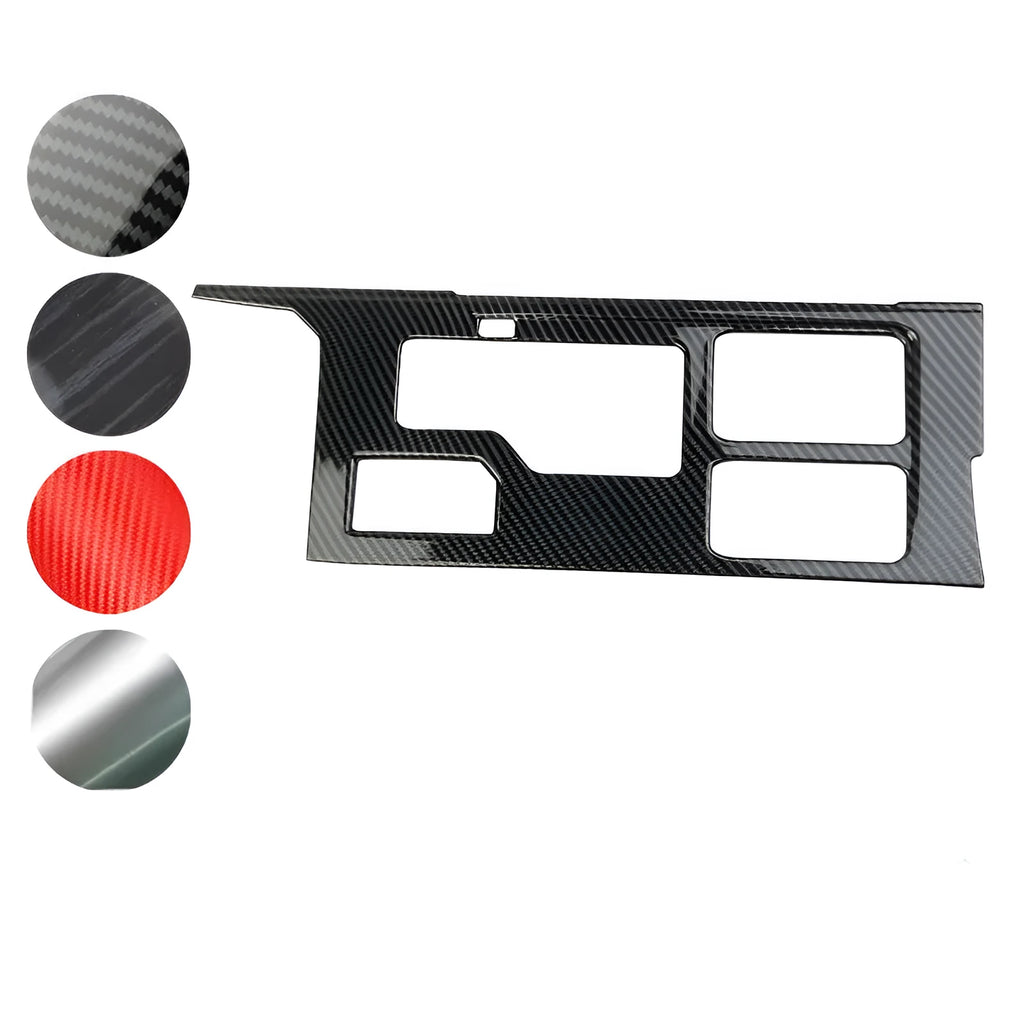 Central gear box plastic modification part in carbon fiber ABS, 40.5x15.5x4mm