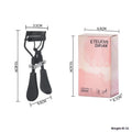 A4 manual eyelash curler with ribbon comb in choice of six colours including black, pink and purple