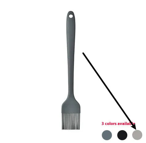 12-piece black silicone kitchen utensil set with tools stored in a rotating countertop storage bucket